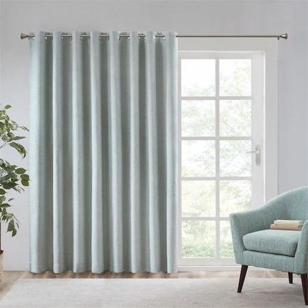Sun Smart Aqua 100 Percent Polyester Printed Heathered Window Panel SS40-0110